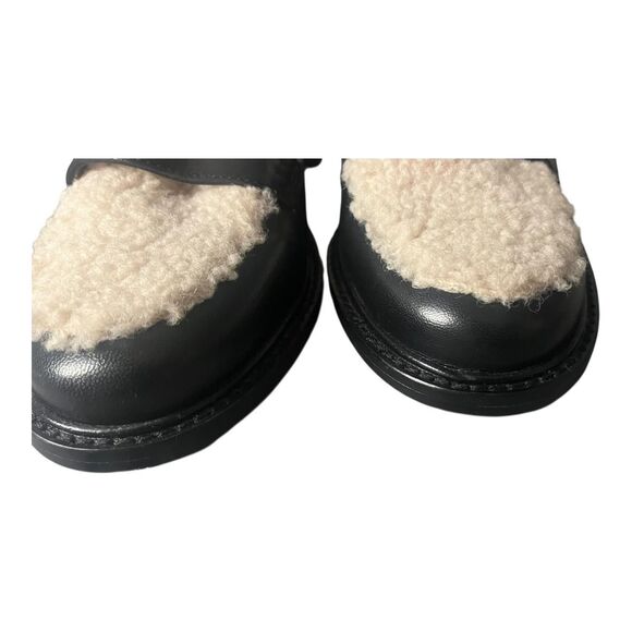 Ann-taylor Women's Black and Cream Loafers Womens Size 6 Preppy Fall shoes - Picture 6 of 6